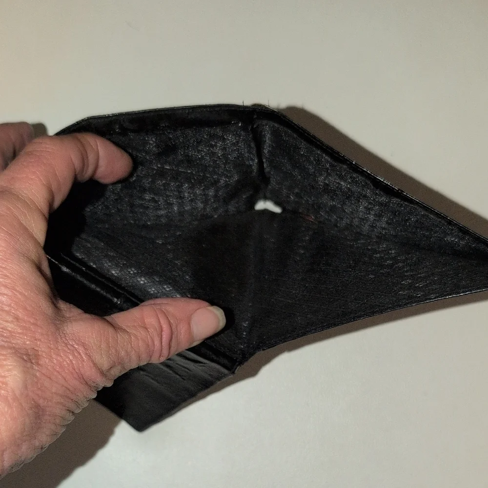 Black Eel Leather Wallet
